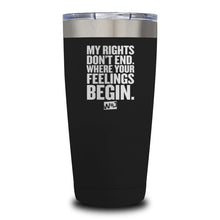 Load image into Gallery viewer, My Rights Don't End Laser Etched Tumbler (Premium)