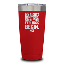 Load image into Gallery viewer, My Rights Don't End Laser Etched Tumbler (Premium)