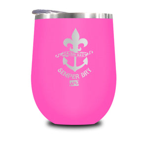 Cajun Navy Stemless Wine Cup