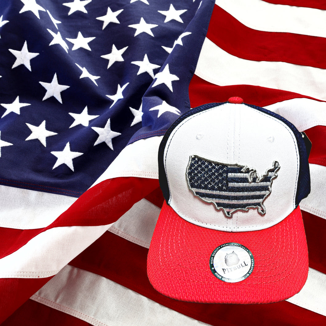 Murica RED WHITE AND BLUE ADJUSTABLE SNAPBACK