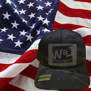 WJ LOGO LEATHER PATCH BLACK MULTICAM FLEXFIT HAT