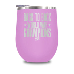 Back To Back Word War Champs Stemless Wine Cup